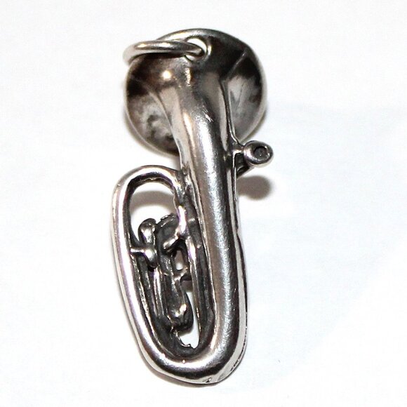 Sterling Silver Tuba Charm - Picture 2 of 4